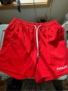 YoungLA Red Mesh Shorts